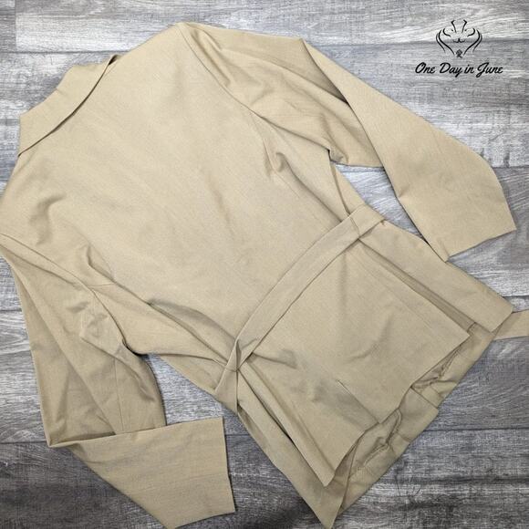 Venezia Jeans Hidden Button Basic Belted Jacket Size 14/16 - Picture 7 of 7